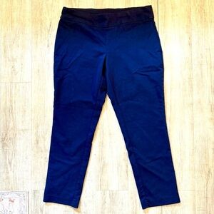 Croft & Barrow the Effortless Stretch Pant Cropped Dark Blue 12P Regular